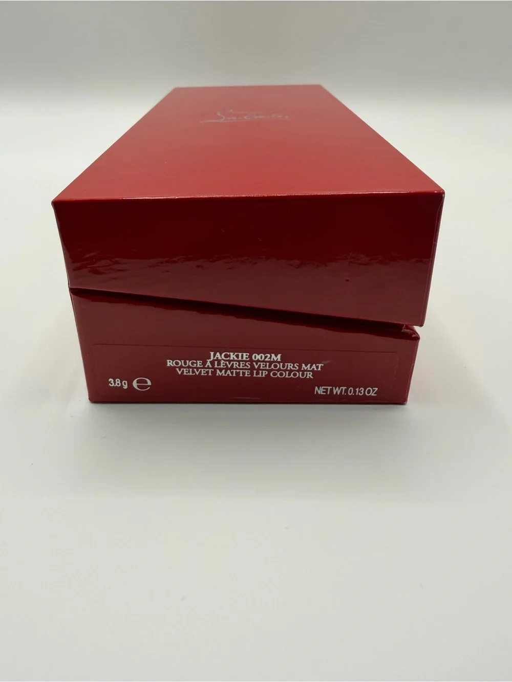 Christian Louboutin Velvet Matte Lip Colour Jackie 002M in Deep Red